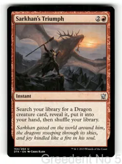 Sarkhan's Triumph 154 Uncommon Dragons of Tarkir Magic: The Gathering Near Mint - Image 1