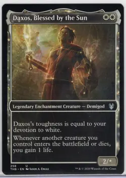 1x Daxos, Blessed by the Sun *Showcase* - Theros Beyond Death - Near Mint - Image 1
