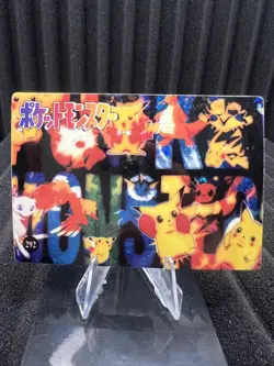 Pokemon Vintage Pocket Monsters Vending HOLO Prism Sticker Bandai 1999 Nintendo - Image 1