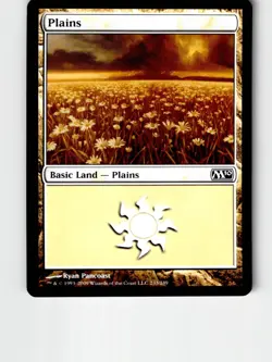 Set Of 4 Plains 233 Land Magic 2011 (M11) Magic: The Gathering Lightly Played - Image 1