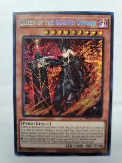 Yugioh! Queen of the Blazing Domain MP25-EN147 Prismatic Secret Rare NM - Image 1