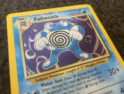 Pokemon Poliwrath 013/102 Base Set (Shadowless) Holo WoTC Vintage 1999-{ MINT } - Image 2