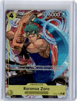 One Piece Adventure on Kami's Island OP15-113 Roronoa Zoro Alt Art SR English - Image 1