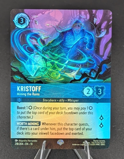 Disney Lorcana Kristoff Mining the Ruins 218/204 Epic Whispers in the Well (10) - Image 1