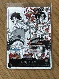 One Piece ST30-001 Luffy & Ace leader Alt Art (Parallel) ENGLISH - Starter Deck - Image 1