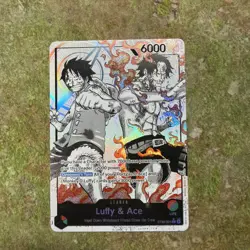 Luffy Ace ST30-001 L-P Parallel Start Deck EX Bonus Pack ONE PIECE Card English - Image 1