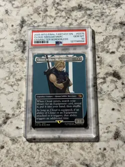 Cloud Midgar Mercenary Borderless FIN 375 PSA 10 (MTG Final Fantasy 2025) - Image 1
