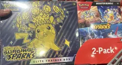 Pokemon Surging Sparks Elite Trainer Box + Booster Bundle, 2-pack ~ Costco Set - Image 1