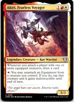 Akiri, Fearless Voyager 335 Uncommon Commander Masters Magic: The Gathering NM - Image 1