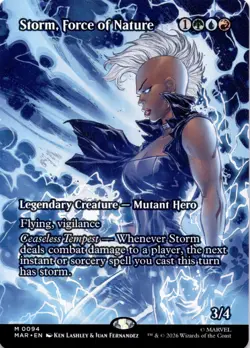 Storm, Force of Nature (Borderless) 94 Marvel Universe Eternal-Legal MTG NM - Image 1