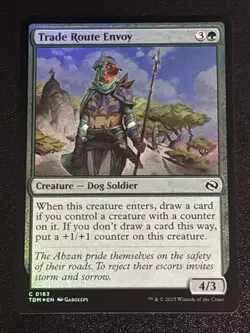 MTG Tarkir: Dragonstorm Trade Route Envoy Foil 0163 NM - Image 1