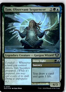Tam, Observant Sequencer 237 Secrets of Strixhaven Magic: The Gathering Foil NM - Image 1