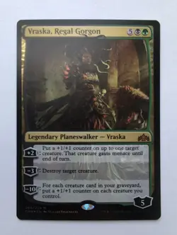 MTG Vraska, Regal Gorgon (GRN) Guilds of Ravnica Foil Mythic 269/259 - Image 1