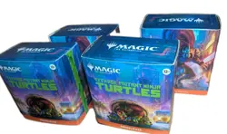 4 MTG Magic Prerelease Kit Teenage Mutant Ninja Turtles. + 2 Promo Cards - Image 1
