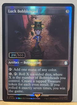 MTG FALLOUT Bobblehead Serialized Collection Magic the Gathering 7 PC FULL SET - Image 1