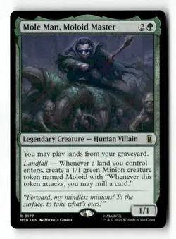Mole Man, Moloid Master 177 Rare MTG MSH NM - Image 4