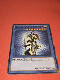 Yugioh! NM Black Luster Soldier - YGLD-ENA01 - Common - 1st Edition NM - Image 2