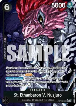 One Piece Carrying On His Will St. Ethanbaron V. Nusjuro (Alt Art) OP13-080 Foil - Image 1