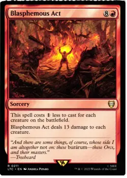 Blasphemous Act 211 Commander: The Lord of the Rings NM MTG - Image 1
