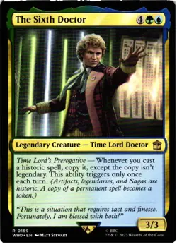 The Sixth Doctor 159 R Universes Beyond: Doctor Who NM MTG - Image 1