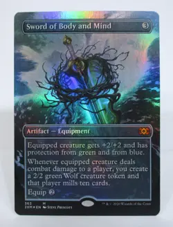 Sword of Body and Mind MTG Card Double Masters #363 FOIL MYTHIC RARE NM - Image 1