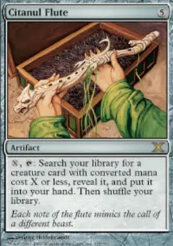 1x Citanul Flute MTG - 10th Edition - Light Play - Image 1