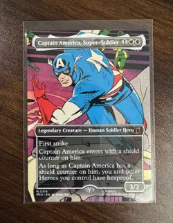 MTG Captain America, Super-Soldier 0316 Marvel Super Heroes Mythic Foil EA ENG - Image 1