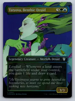 Tatyova, Benthic Druid (Borderless) 687 CMM Magic: The Gathering Foil NM - Image 1