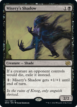 x1 Misery's Shadow BRO MTG 107/287 RARE M/NM 1x - Image 1