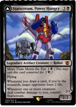 Starscream, Power Hungry 5 Universes Beyond: Transformers MTG NM - Image 1