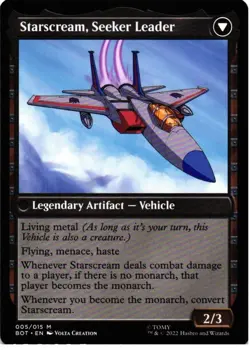 Starscream, Power Hungry 5 Universes Beyond: Transformers MTG NM - Image 2