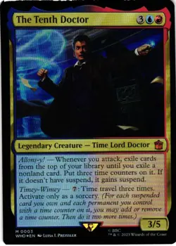 The Tenth Doctor 3 Mythic Universes Beyond: Doctor Who NM Foil MTG - Image 1