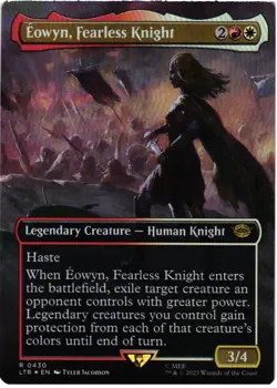 Eowyn, Fearless Knight (Borderless) 430 The Lord of the Rings NM Foil MTG - Image 1