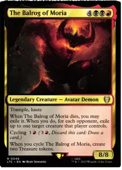The Balrog of Moria 46 Commander: The Lord of the Rings NM MTG - Image 1