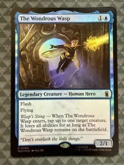 MTG The Wondrous Wasp #0084 Foil Rare Marvel Super Heroes (MSH) - Image 2