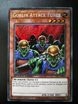 Goblin Attack Force SBC1-ENI06 Secret Rare 1st Edition Near Mint Yugioh - Image 1