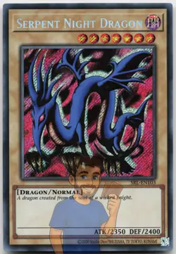 Serpent Night Dragon SRL-EN103 Secret Rare Near Mint Yugioh - Image 1