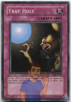 Trap Hole LOB-E046 Super Rare Unlimited Near Mint Yugioh - Image 1