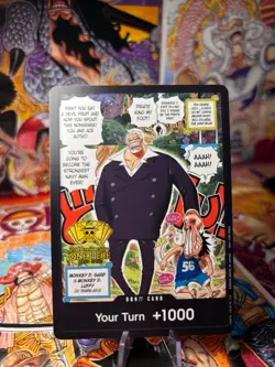 Monkey D Garp DON!! - One Piece TCG OP09 2nd Anniversary Stamped Promo English - Image 1