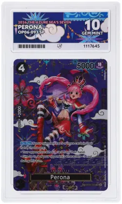 One Piece - Perona - OP06-093 SP - Ace 10 Perfect Sub Grades - Image 3