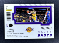 2021-22 Panini Optic LeBron James HOLO PRIZM Suite Shots INSERT #7 Lakers - Image 2