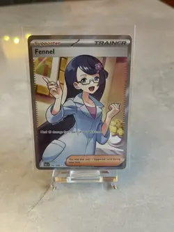 Pokemon TCG Fennel 162/086 SV Black Bolt Full Art Trainer English - Image 1