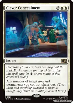 MTG Clever Concealment Card #125 Commander: Marvel Super Heroes NM Magic - Image 1