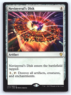 Nevinyrral's Disk 217 Rare Commander 2017 Magic: The Gathering Lightly Played - Image 1