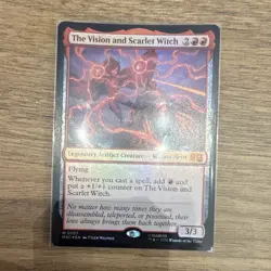 MTG Marvel Super Heroes The Vision and Scarlet Witch M0707 Mythic Foil Full Art - Image 1