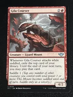 MTG Outlaws of Thunder Junction Gila Courser 0124 NM - Image 1