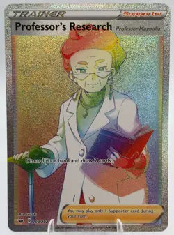 [NM] Pokemon SWORD AND & SHIELD - PROFESSOR'S RESEARCH SECRET RARE 209/202 - Image 1