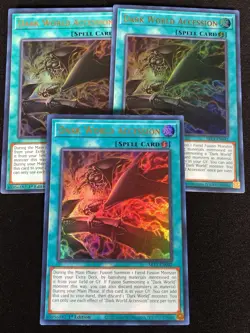Yugioh Dark World Accession SR13-EN042 1st Ultra x3 (NM) - Image 1