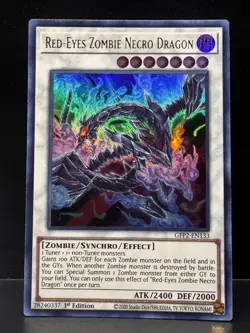 2X Yugioh Red-Eyes Zombie Necro Dragon GFP2-EN133 Ultra Rare 1st Edition NM - Image 2