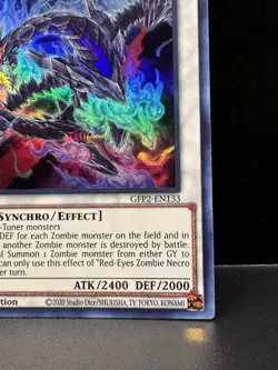 2X Yugioh Red-Eyes Zombie Necro Dragon GFP2-EN133 Ultra Rare 1st Edition NM - Image 5